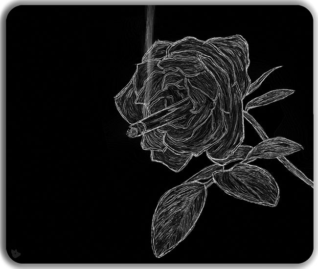 Smoking Eyes Mousepad - Sagiv Gilburd - Mockup