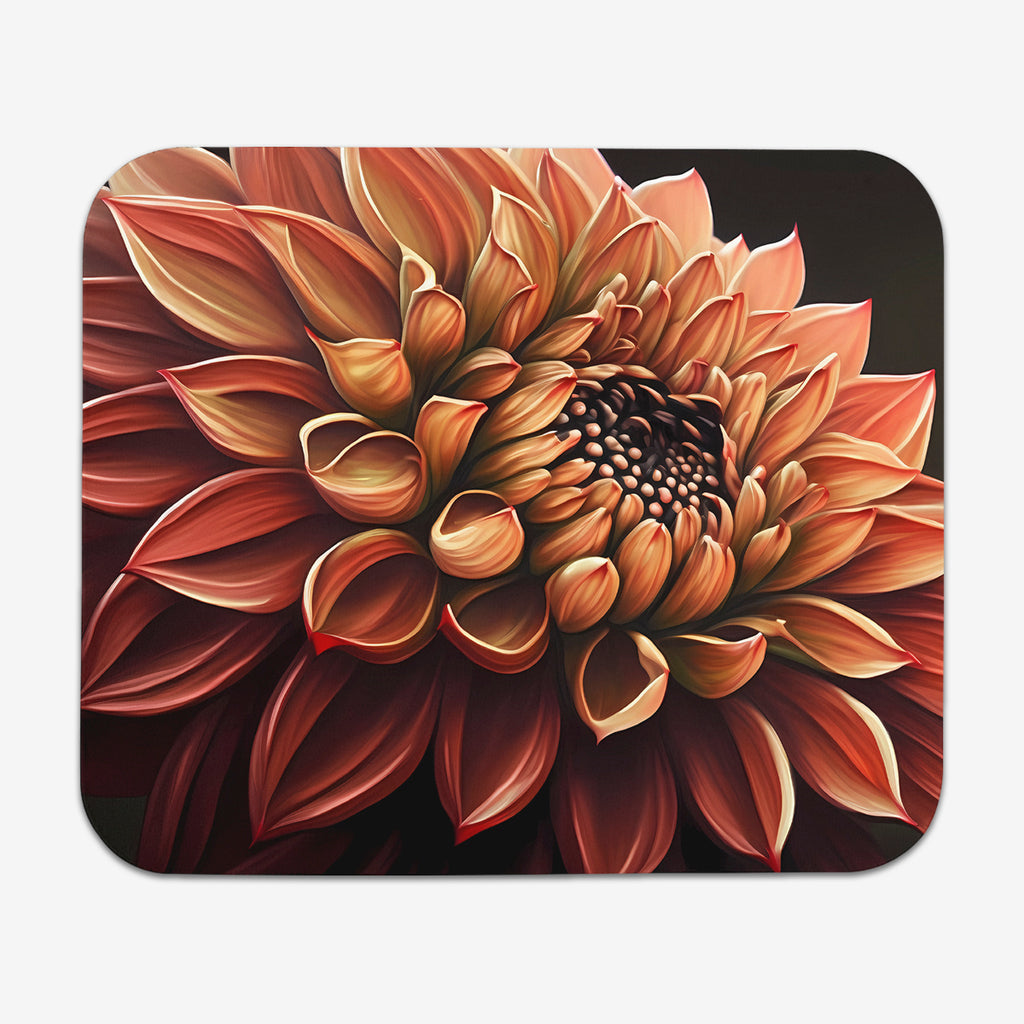 Dahlia Comic Bloom Mousepad