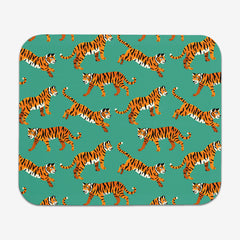 Bengal Tigers Mousepad - TigaTiga - Mockup - SeaGreen