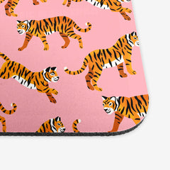 Bengal Tigers Mousepad - TigaTiga - Corner - StrawberryPink