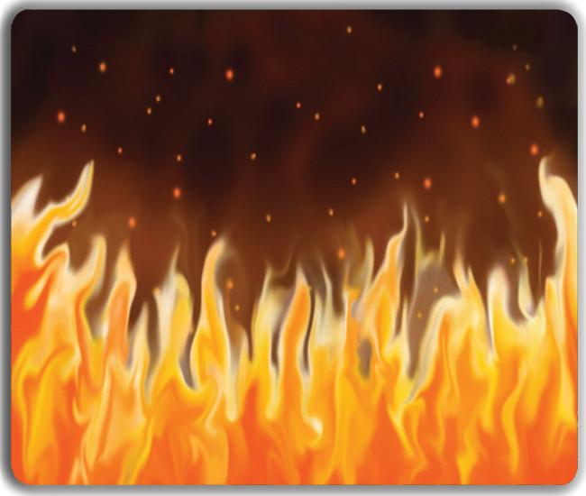Fire Wall Mousepad - Nathan Dupree - Mockup
