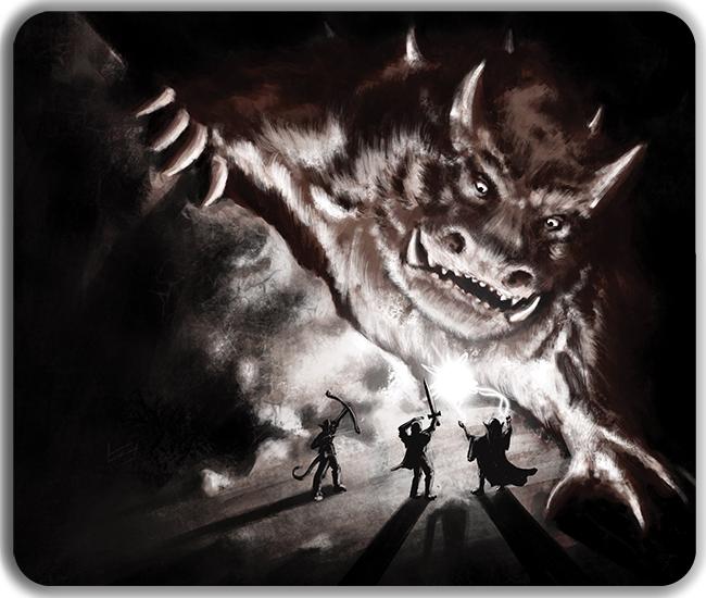 Roll for Initiative Mousepad - Brandyn Graves - Mockup