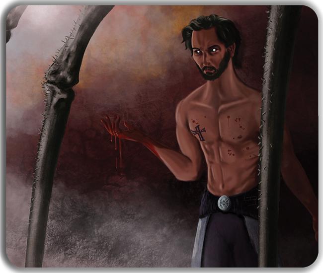 The Bloodsoaked Mousepad - Brandyn Graves - Mockup