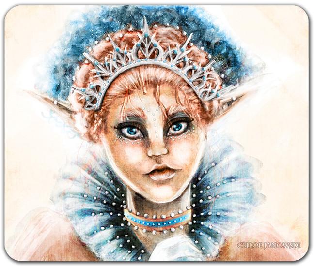 Pink Princess Mousepad - Chloe Janowski - Mockup