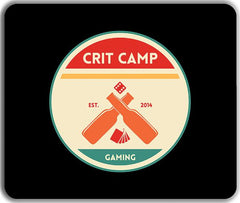 Crit Camp Black Mousepad - Crit Camp Gaming - Mockup