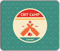 Crit Camp Green Mousepad - Crit Camp Gaming - Mockup