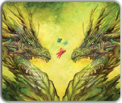 Elemental Wood Dragons Mousepad - Jessica Feinberg - Mockup