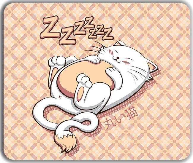 Marui Neko Sleepy Kitty Mousepad - Jordan Poole - Mockup