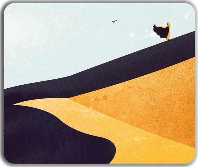 Sand Sleeper Mousepad - Jordan Poole - Mockup