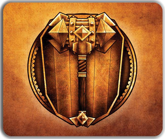 War Hammer Mousepad - Jordan Poole - Mockup