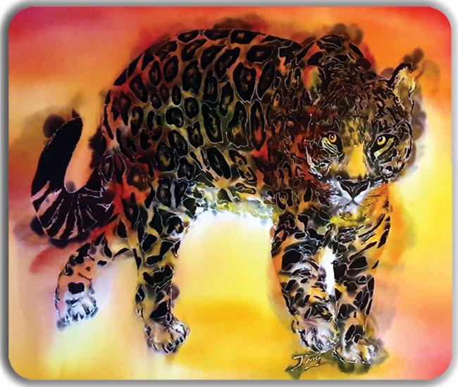 Fire Jaguar Mousepad - Kerry Betz - Mockup