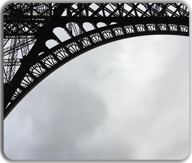 Eiffel Tower Frame Mousepad - Matt Burrough - Mockup