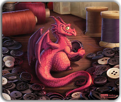 Hoard of Buttons Mousepad - Michael Dashow - Mockup