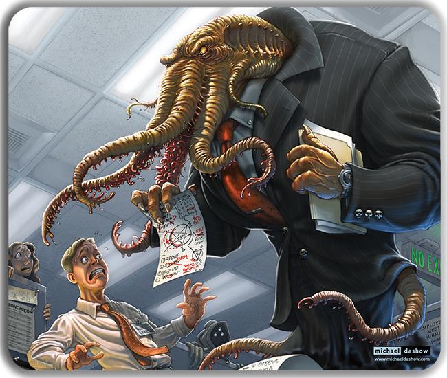 Wage Slave Mousepad - Inked Gaming - EG - Mockup