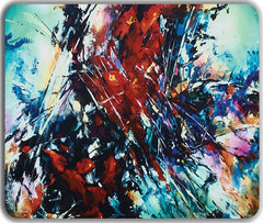 Shattered Red Mousepad - Michael Lang - Mockup