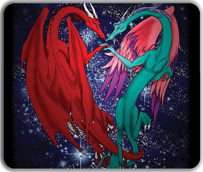 Dragonheart Mousepad - Patricia Gratz - Mockup