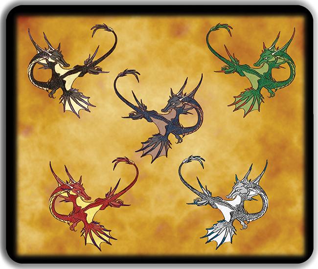 Old Dragon Mousepad - Patricia Gratz - Mockup