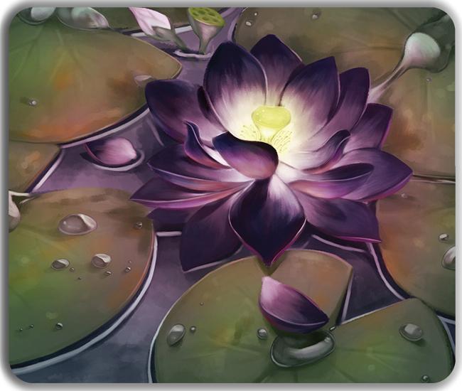 Pond Lotus Mousepad - Sabina Daldovo - Mockup