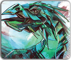 Painted Dragon Mousepad - Teeegs - Mockup