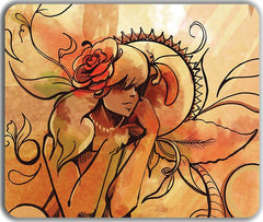 Watercolor Girl Mousepad - Teeegs - Mockup