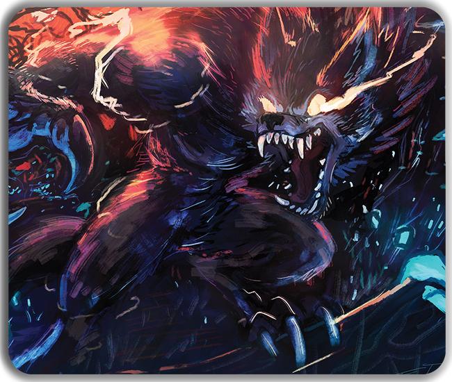 Blood Sky Woods Mousepad - Tia Rohrer - Mockup