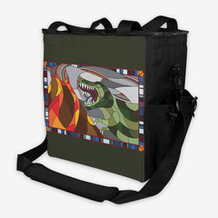 Stained Glass Dinosaur Gaming Crate - Inked Gaming - HD - Side - Green