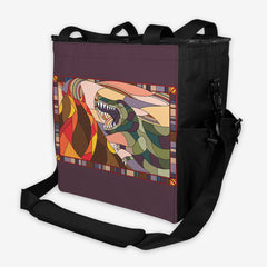Stained Glass Dinosaur Gaming Crate - Inked Gaming - HD - Side - Purple