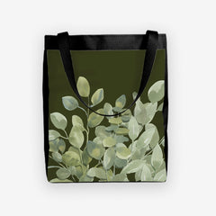 Tranquil Leaves Day Tote - Angry Fox - Mockup - Green