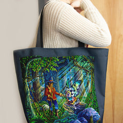 Boy And Butterfly Day Tote