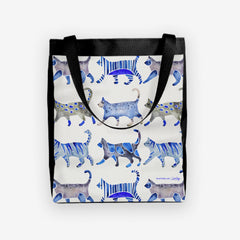 Cat Collection Pattern Day Tote - CatCoq - Mockup