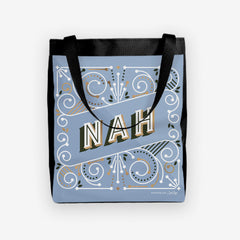 Nah Day Tote - CatCoq - Mockup - Periwinkle