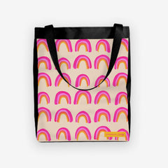 Rainbow Collection Pattern Day Tote - CatCoq - Mockup - Pink