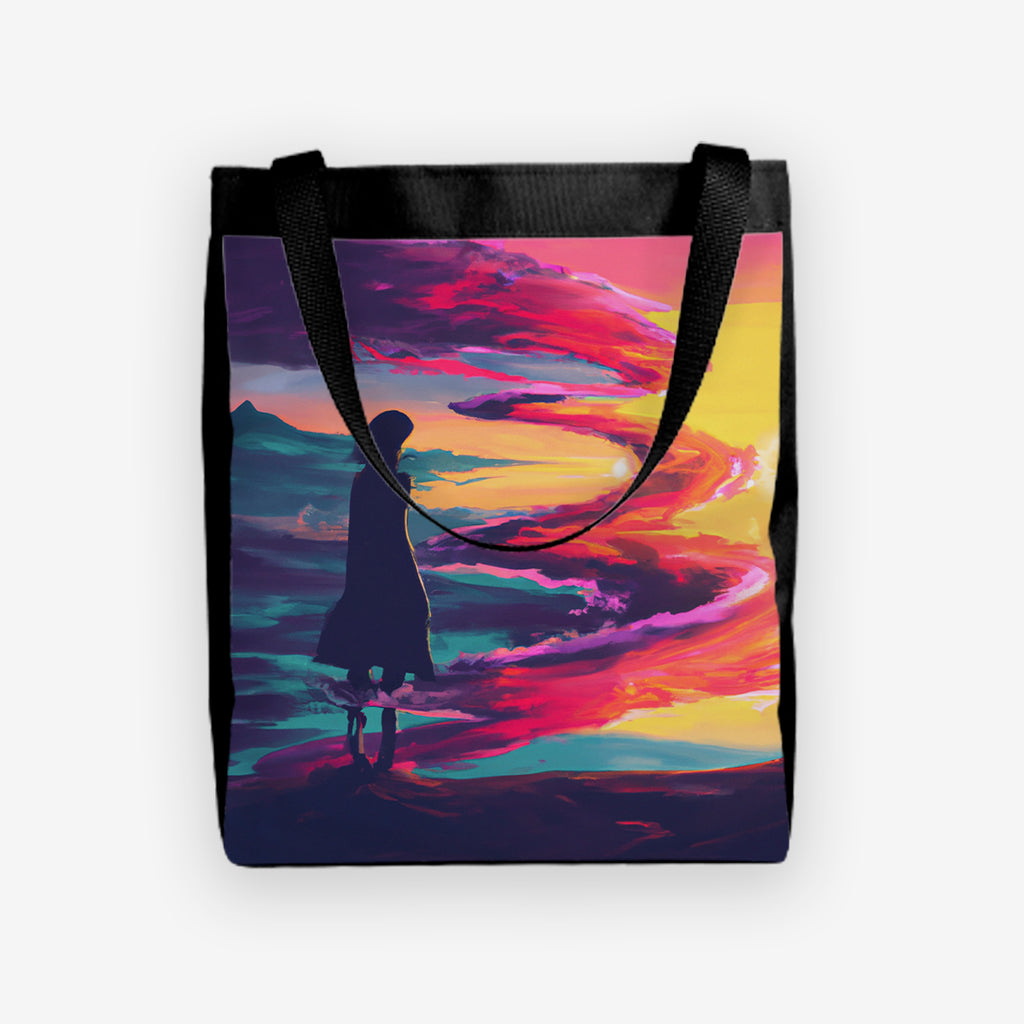 Entering The Sunset Day Tote - DALL-E By Open AI - Mockup