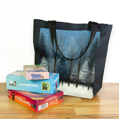 Forest In The Snow Day Tote - DALL-E By Open AI - Lifestyle 3