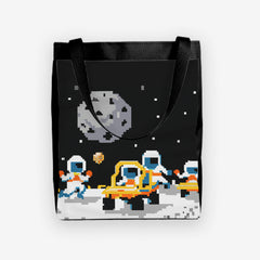 Pixel Moon Race Day Tote - DALL-E By Open AI - Mockup