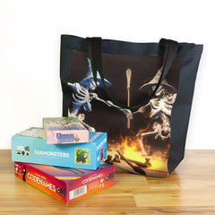 Skeleton Wizards Day Tote - DALL-E By Open AI - Lifestyle