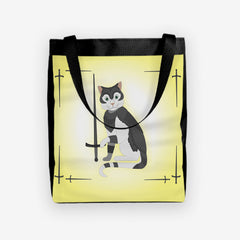 Day tote of Cat in Armor by Inked Gaming.