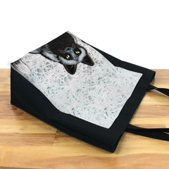 Curious Black Fox Day Tote