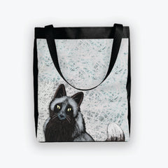 Curious Black Fox Day Tote
