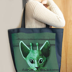 Extrapurrestrial Kitteh Day Tote