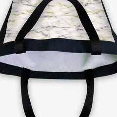 Faux Marble Pattern Day Tote - Inked Gaming - EG - Corner - Yellow