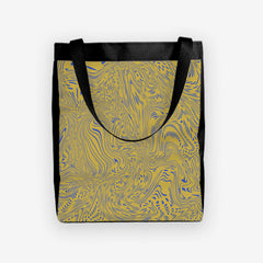 Halftones And Hatchmarks Day Tote - Inked Gaming - HD - Mockup - Yellow