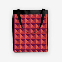 Interlocking Triangles Day Tote - Inked Gaming - HD - Mockup - Red
