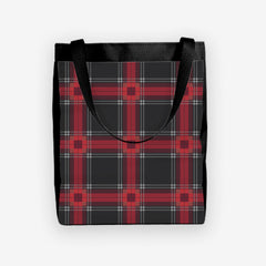 Lines and Squares Day Tote - Inked Gaming - HD - Mockup - Red