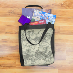 Mountains And AI Rivers Day Tote
