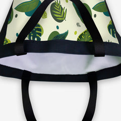 Painted Leaves Day Tote - Inked Gaming - HD - Corner - Green