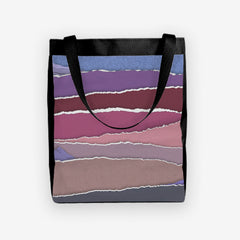 Papercraft Mountains Day Tote - Inked Gaming - HD - Mockup - Purple