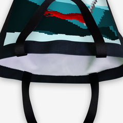Snowy Pixel Mountaintop Day Tote