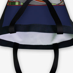 Stained Glass Dinosaur Day Tote - Inked Gaming - HD - Corner - Blue
