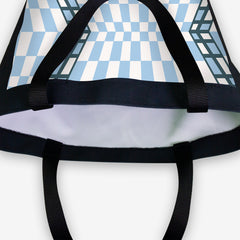 Wacky Checkers Day Tote - Inked Gaming - HD - Corner - Blue